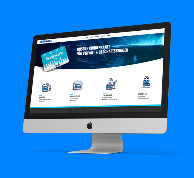 Friwash Webseite